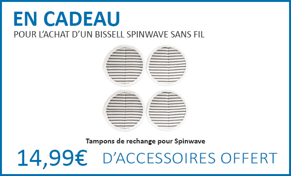 Cadeaux pour l'achat d'un Bissell SpinWave sans fil Cadeaux pour l'achat d'un Bissell SpinWave sans fil