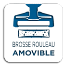 Brosse rouleau amovile