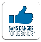 Sans danger pour les sols durs